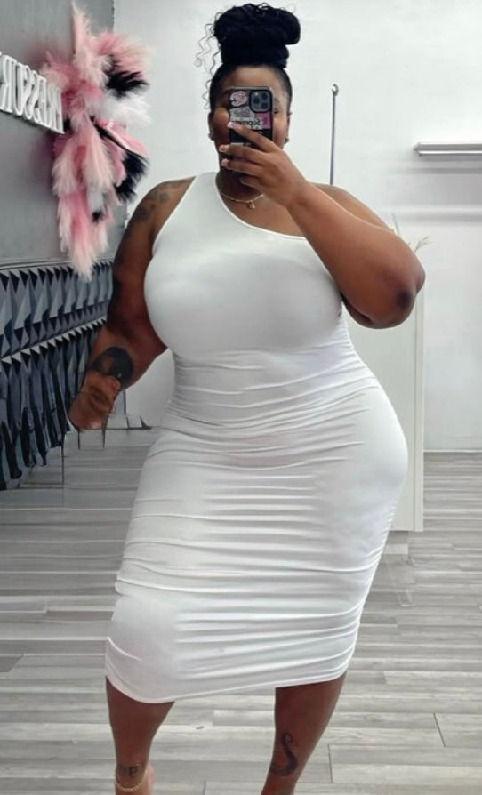 One shoulder dress