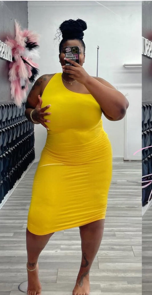 One shoulder dress