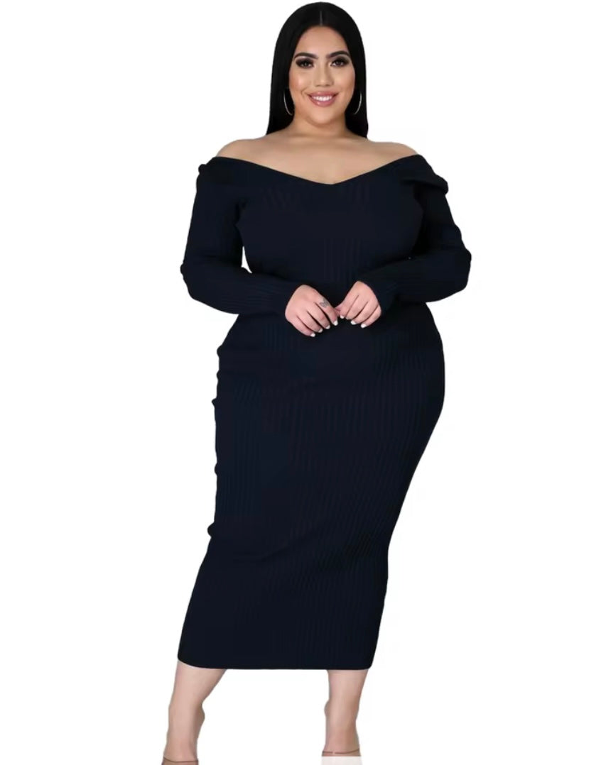 Plus size SWEATER DRESS